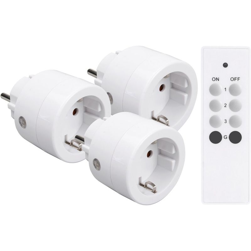 Package - Plug-in switch 3x3680W + remote control