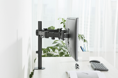 DELTACO Office, Dual desk, 13"-27", 8kg, 75x75-100x100