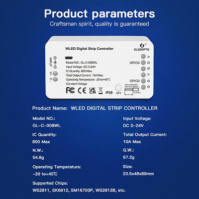 Gledopto WLED Digital Strip Controller