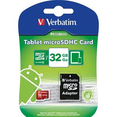 MicroSDHC Verbatim, 32GB, Class 10 UHS-I