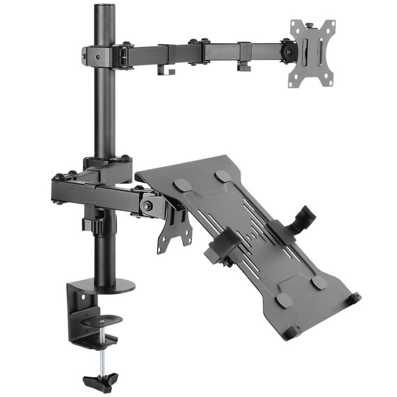 Monitorarm 13-32" med laptopfäste 10-15,6"
