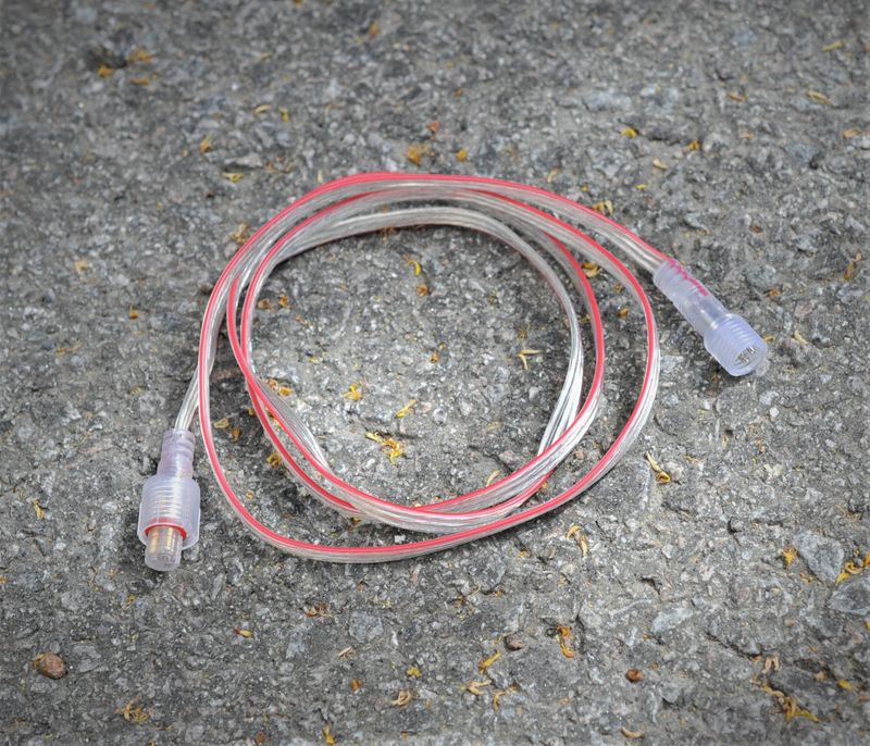 Förlängningskabel 3-polig, vattentäta kontakter - 1m