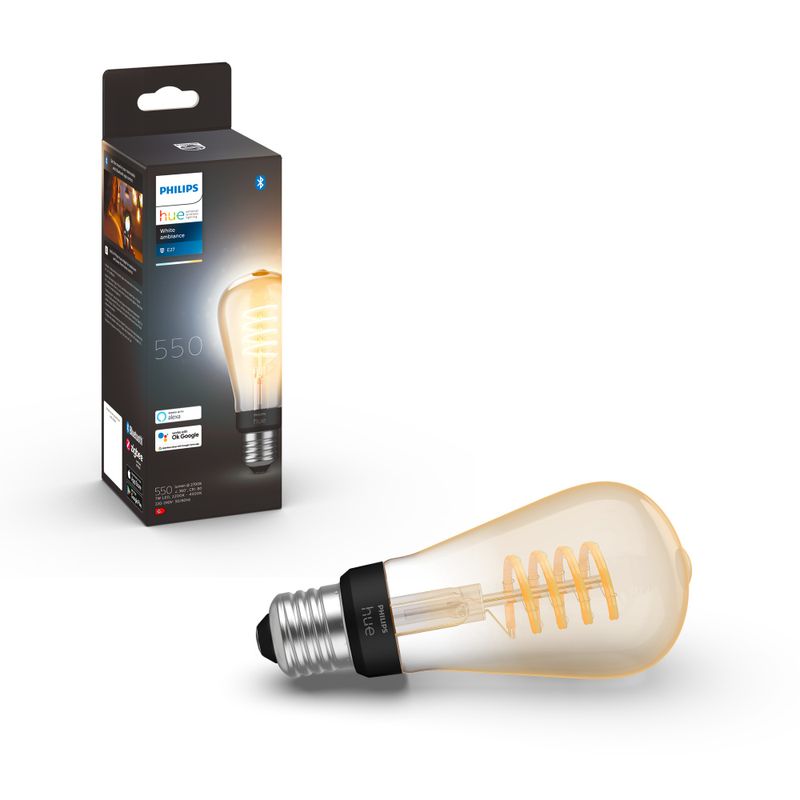 Hue White Ambiance Filamentlampa 7W ST64 E27
