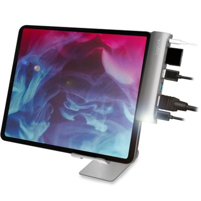 USB-dockningsstation iPad 7-port USB3.2 Alu