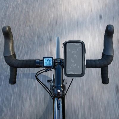 Snap Ultra-durable bike holder with bag IPX6