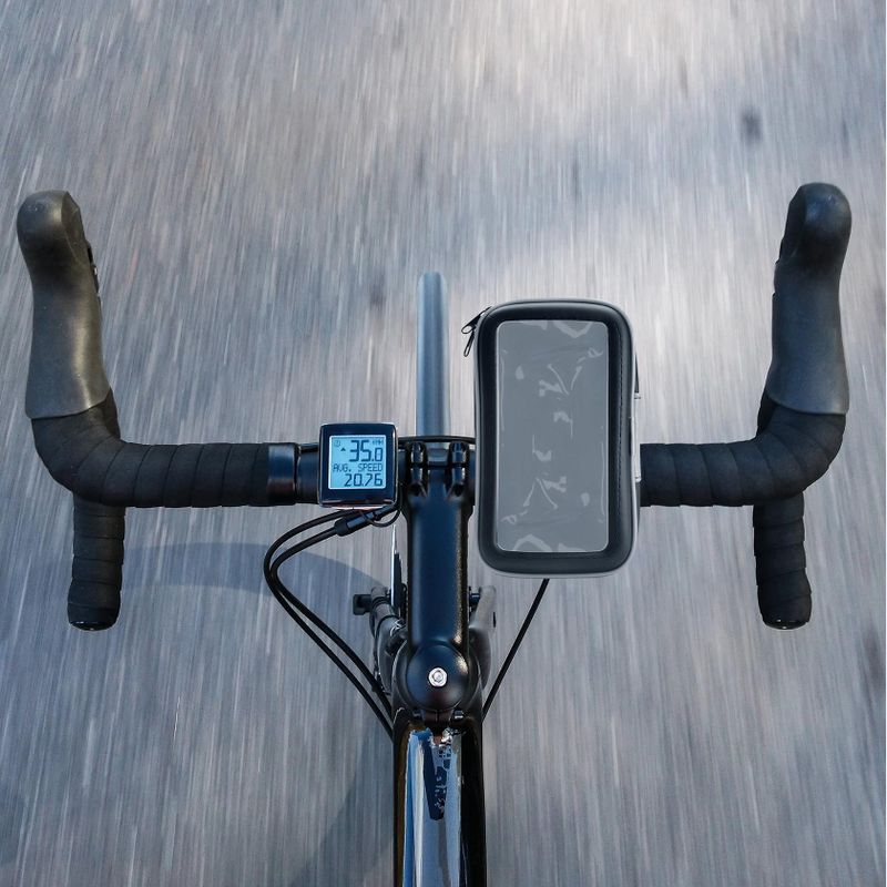 Snap Ultra-durable bike holder with bag IPX6