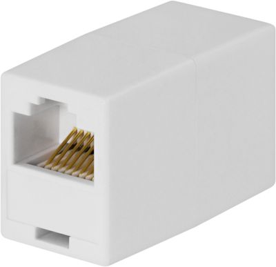 DELTACO modularskarvdon 8P/8C RJ45, vit
