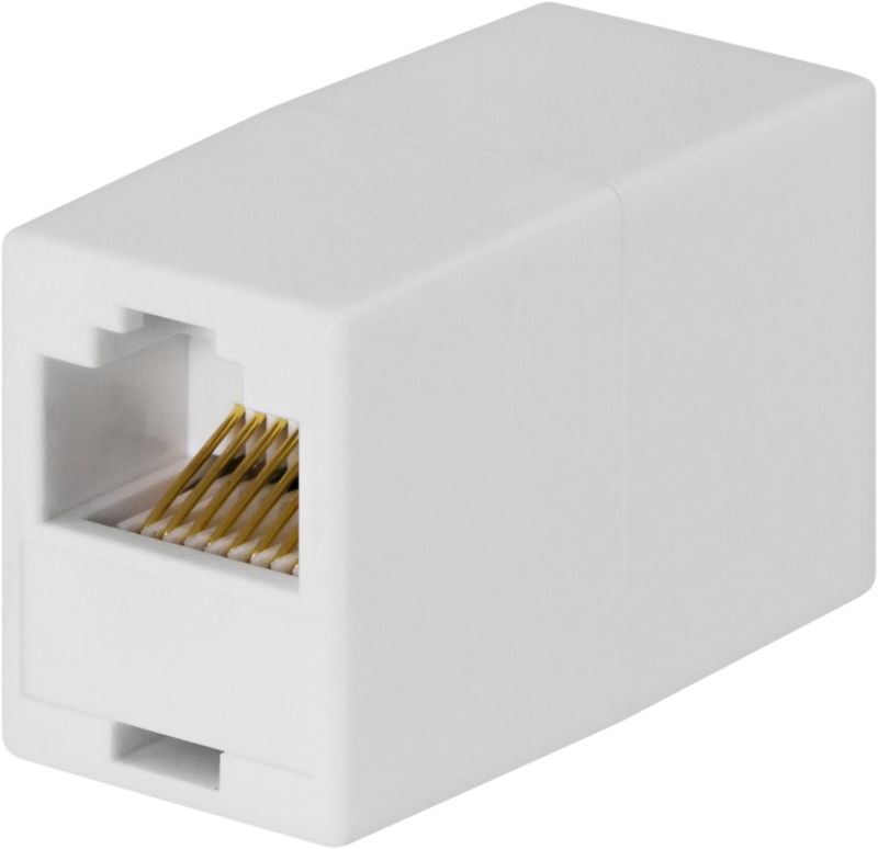 DELTACO modularskarvdon 8P/8C RJ45, vit