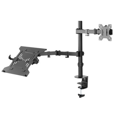 Monitorarm 13-32" med laptopfäste 10-15,6"