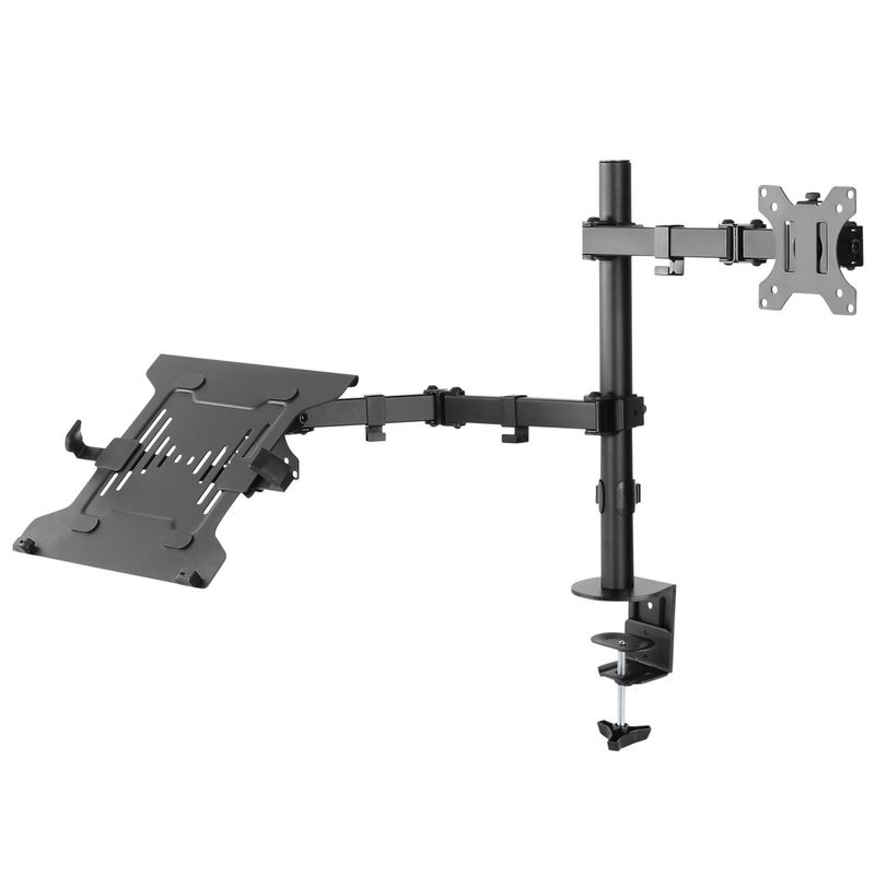 Monitorarm 13-32" med laptopfäste 10-15,6"