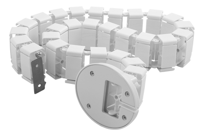 DELTACO Office, Spine Cable Organizer & Hider, White