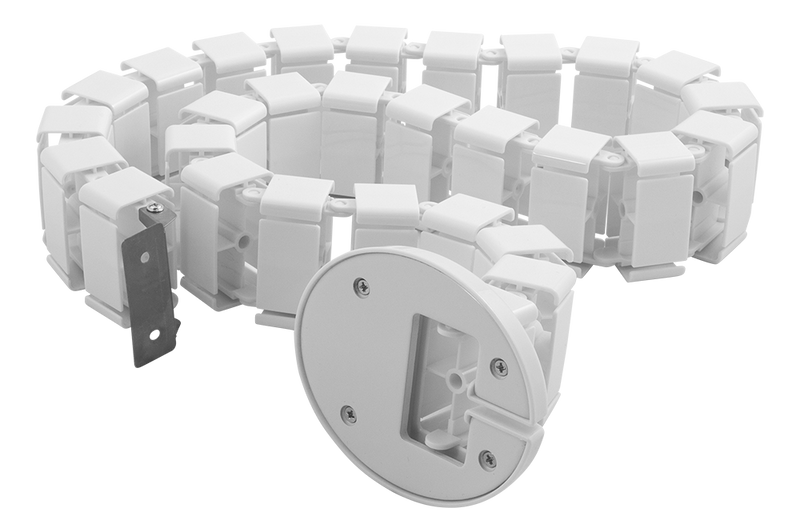 DELTACO Office, Spine Cable Organizer & Hider, White