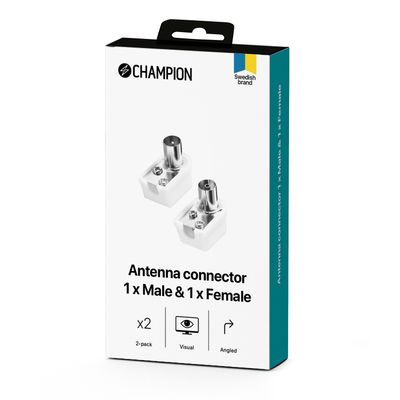 Antennkontakt V Hane/Hona