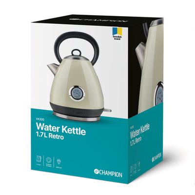 Vattenkokare Retro 1,7L Vit