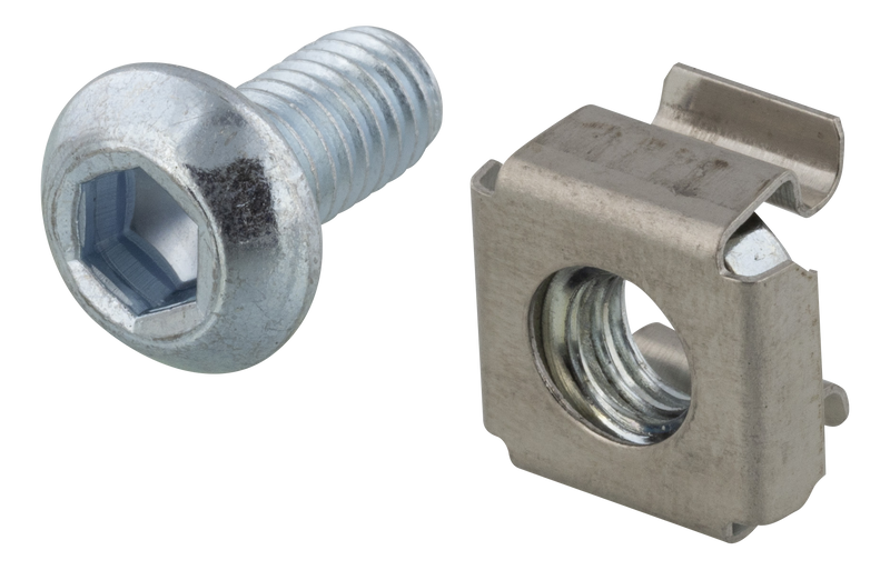 DELTACO, M6 screw set hex (washers + screws + nuts) 10-pack