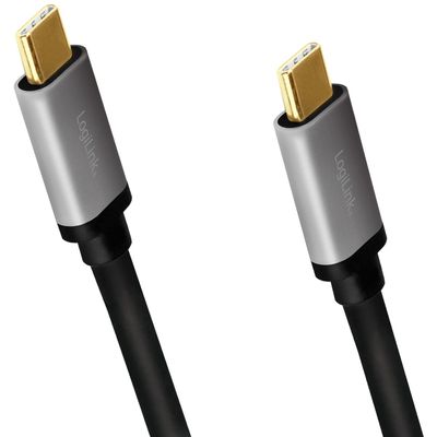USB-C-kabel PD 3.0 100W 480 Mbps Alu 1,5m