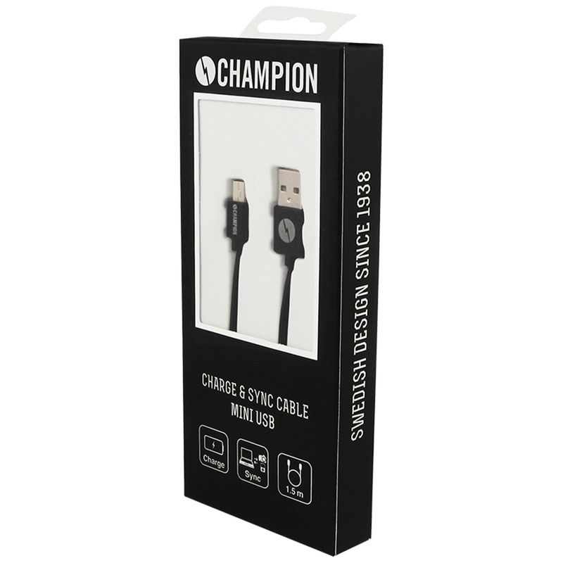 Ladd&Sync cable MiniUSB 1.5m Black