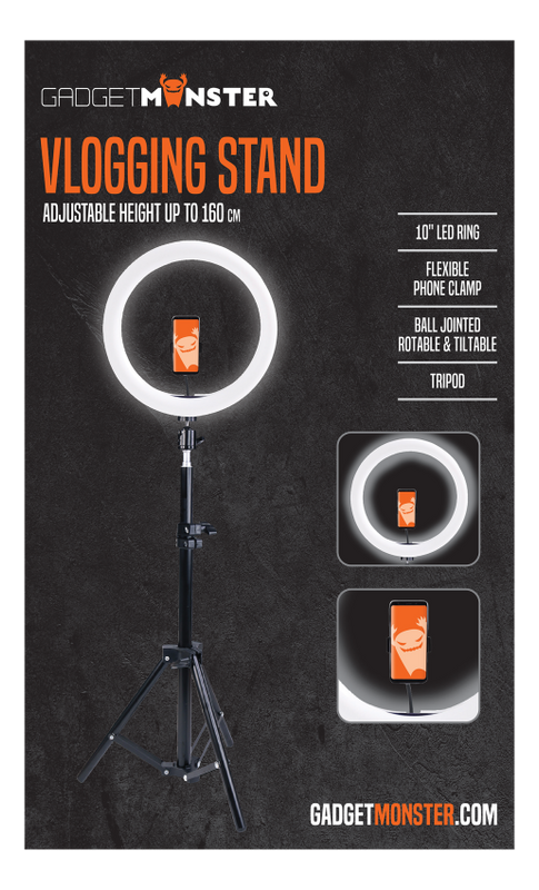 Vlogg-kit - ringlight & golvstativ