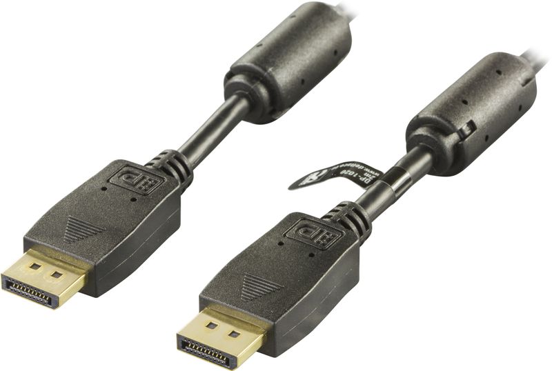 DisplayPort cable 5m, Ultra HD at 60Hz, black