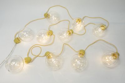 Partyslinga med LED-lampor – IP44 med textilkabel