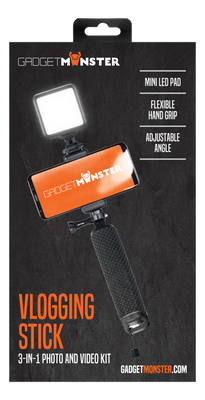 Vlogg-hållare med LED-belysning