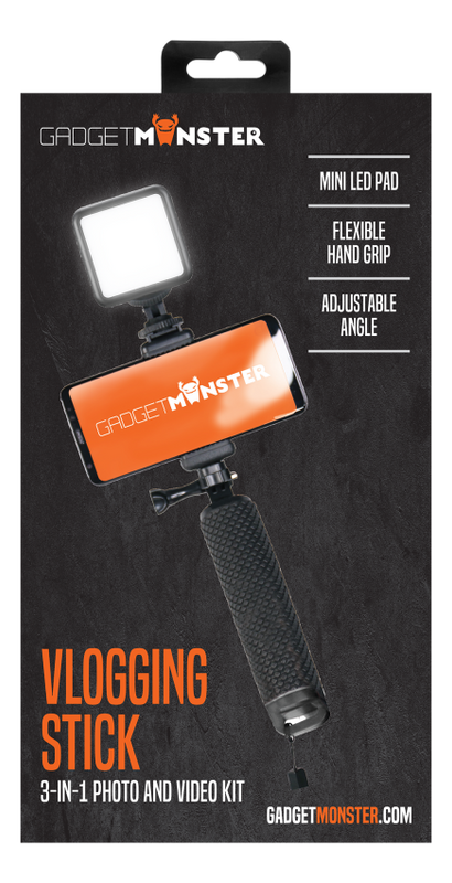 Vlogg-hållare med LED-belysning