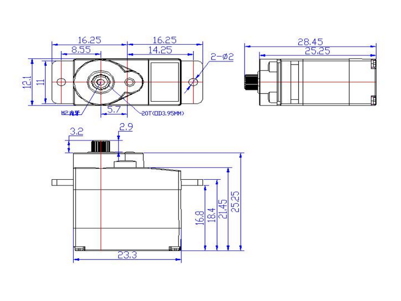 Digitalt Servo -  FT90M
