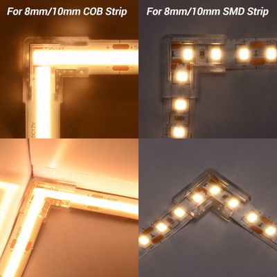 LED-skarv vinkel 8/10mm - Osynlig - COB - IP20