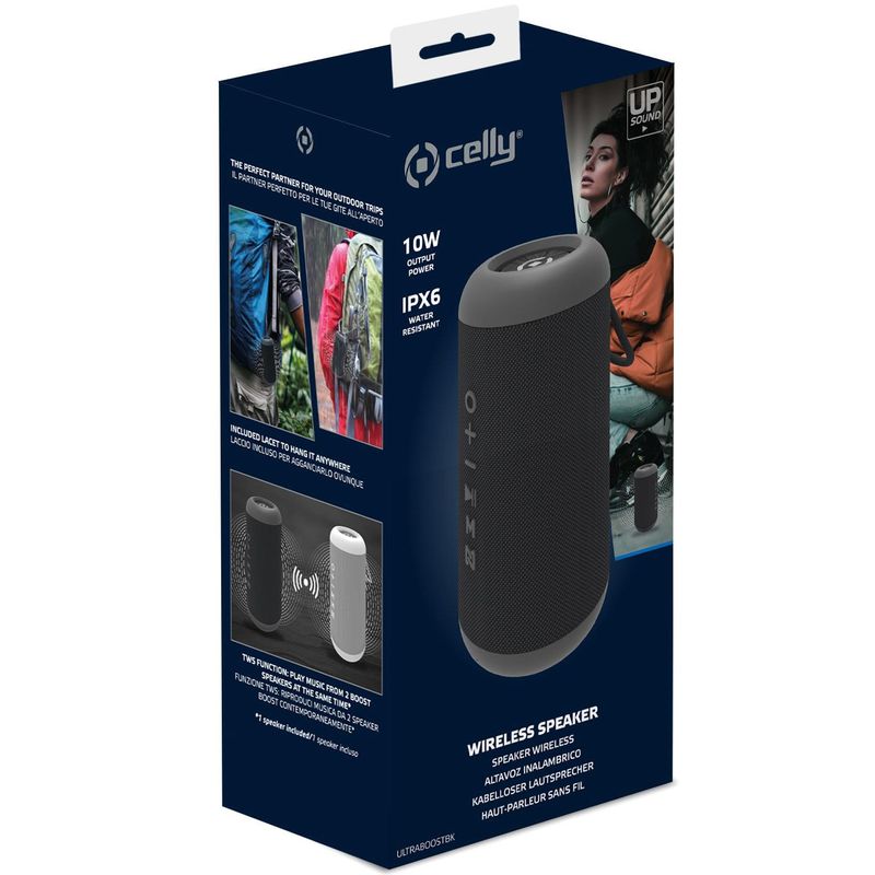 Ultraboost Wireless Speaker TWS 10W IPX6 Black