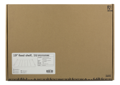 DELTACO, fast shelf, 350mm depth, for 600x600 cabinets