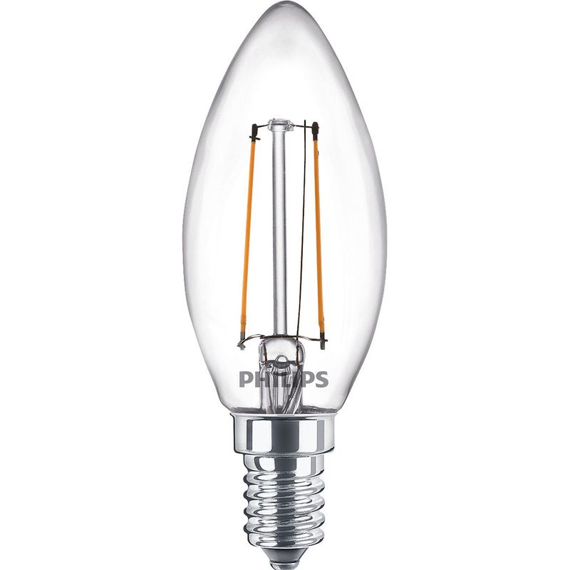 2-pack LED E14 Kron 2W (25W) Klar 250lm