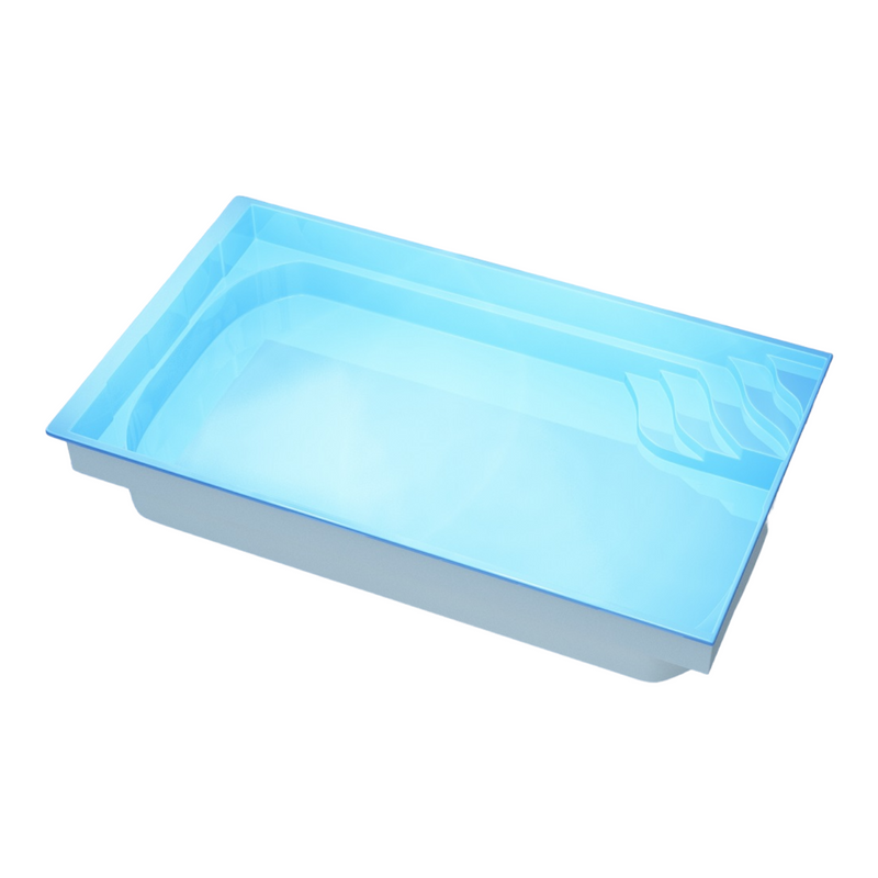 Poolpaket Glasfiberpool - 5x3,2m - Aspö - Med smart styrning