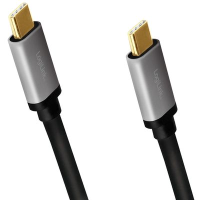USB-C-kabel PD 3.0 100W 10Gbps 4K/60Hz Alu 1m