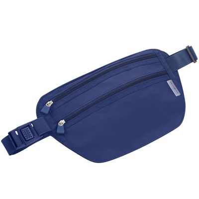 Value Belt with RFID Protection Blue