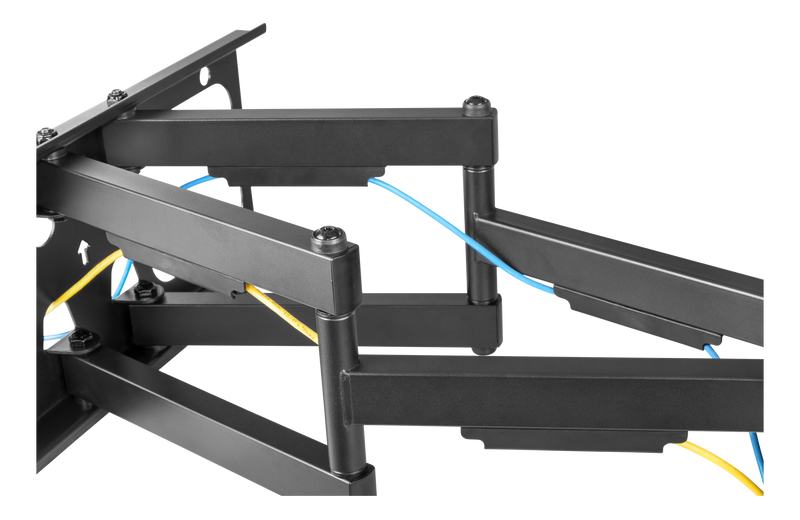 DELTACO Office, Heavy-duty full-motion wall mount, 65-100", 85kg, 200x200-800x60.