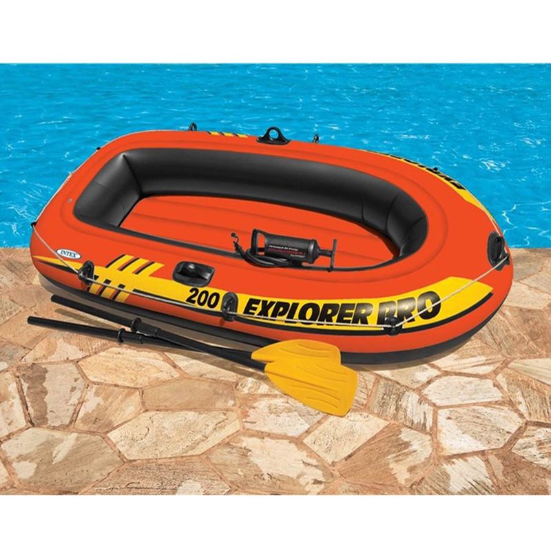 Gummibåt 2-mans (120kg) inkl. åror och pump