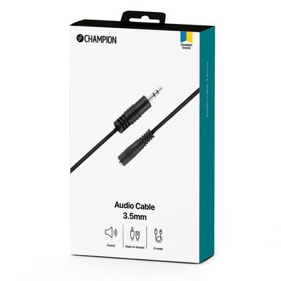 3,5mm - 3,5mm Hane-Hona 5.0m