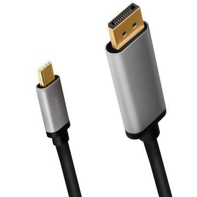 USB-C -> DisplayPort 4K/60Hz Aluminium 1,8m