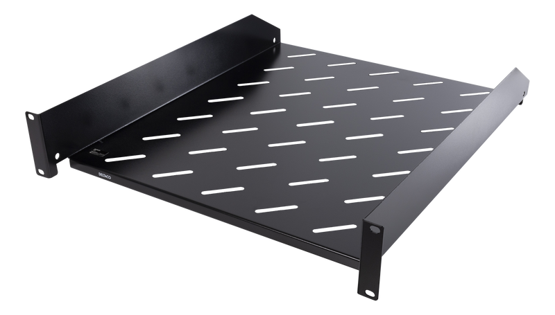 DELTACO, 19" fast shelf, 2U, 550mm deep, max 15kg.