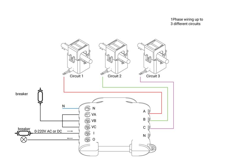 Energimätare 3-fas - Shelly 3EM WIFI