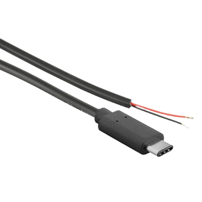 USB type C power cable with strand end