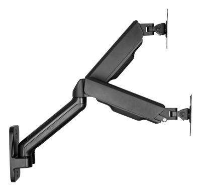 DELTACO Office, Dual wall, gas spring, 17"-32", 2-9kg, 75x75-100x100