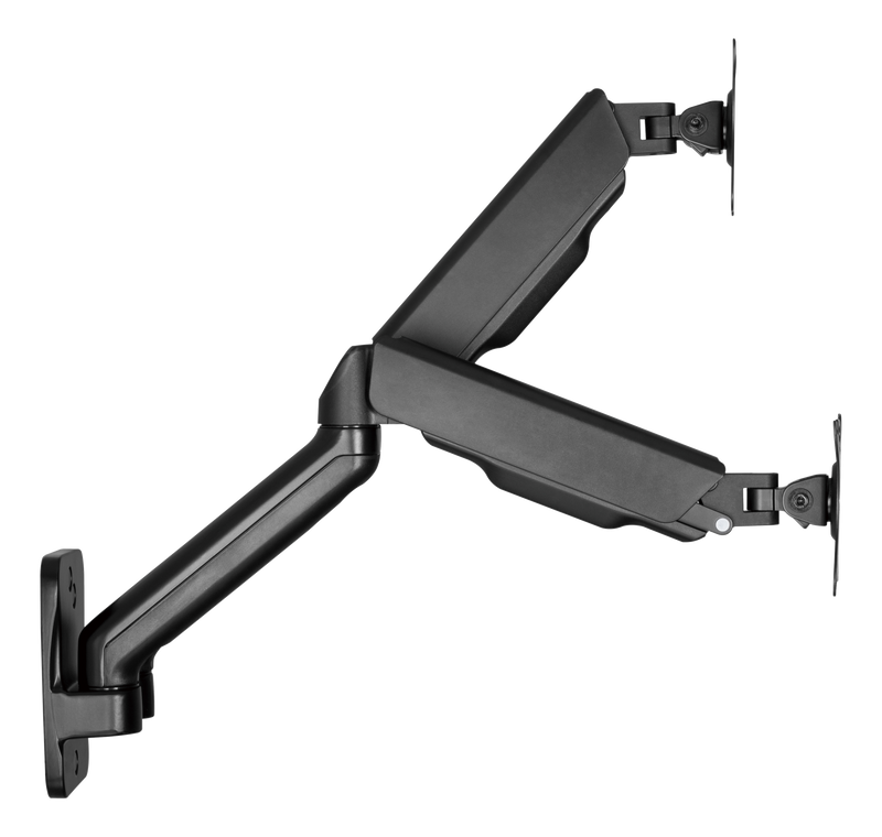 DELTACO Office, Dual wall, gas spring, 17"-32", 2-9kg, 75x75-100x100