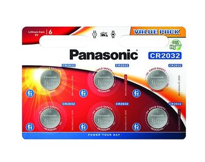Lithiumbatteri 3 V - CR2032 - 6pack