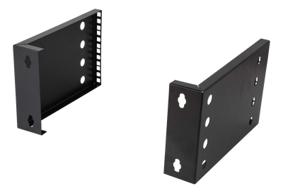 DELTACO 10"-19" wall rack with adjustable width, 4U, 25kg load capacity