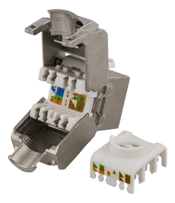 DELTACO FTP Cat6a Keystone kontaktdon, "Tool-free"