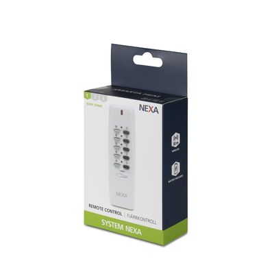 Remote control 4/16 channels, self-learning, white - Nexa LYCT-705