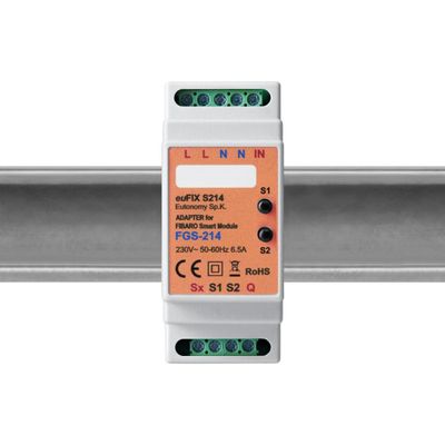 Din Adapter till Fibaro FGS-214 - med knappar