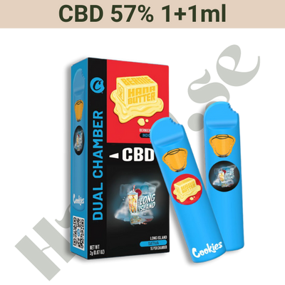 Vape Dual - CBD 57% - Hana Butter &amp; Long Island - 1+1ml