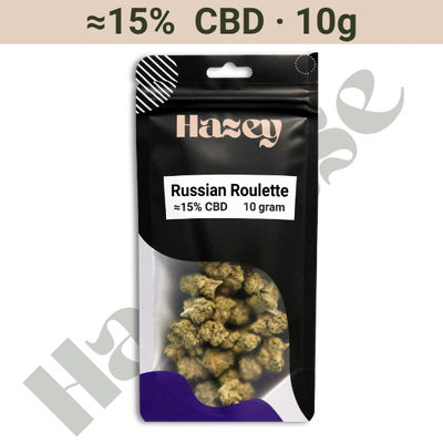Buds – ≈15% CBD – 10 gram - Russian Roulette